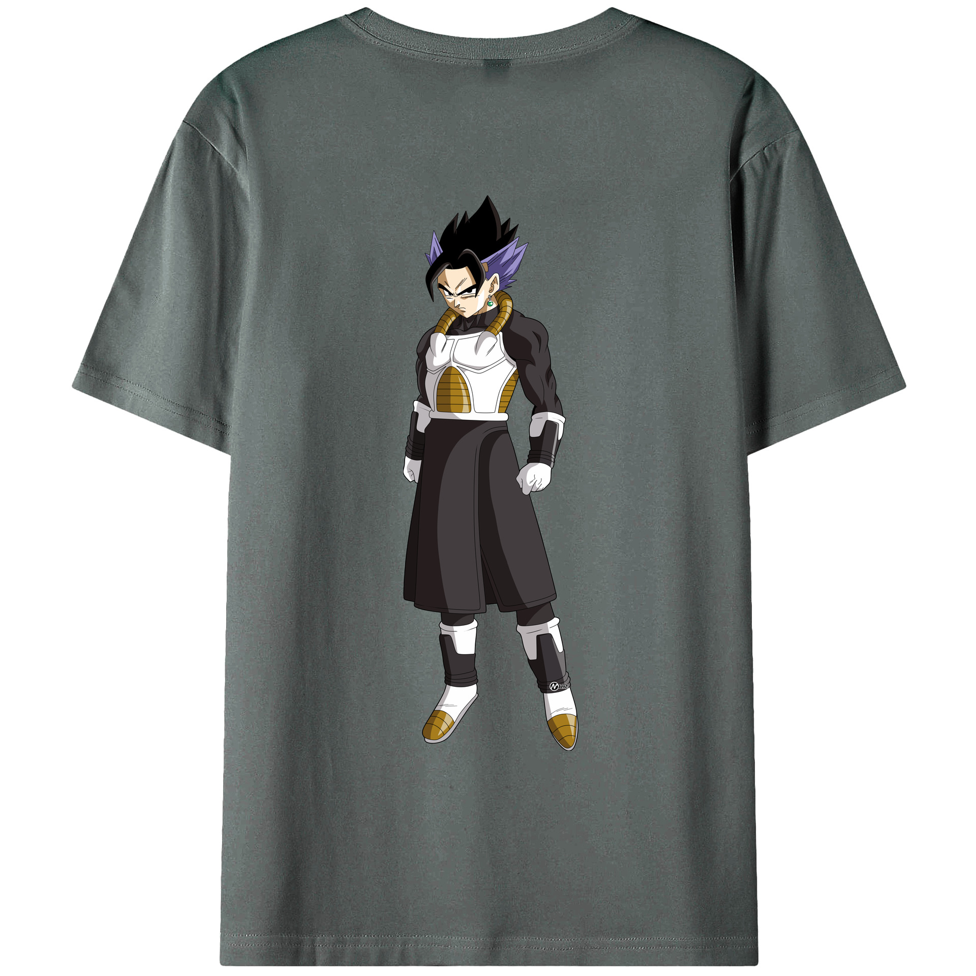 （画像用） ドラゴンボール ベジット DRAGON BALL Vegetto 綿100％ メンズ半袖Tシャツ（バックプリント） 通気性